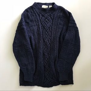 Oversized fisherman sweater